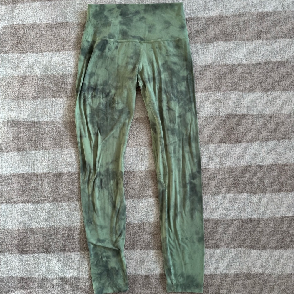 Lululemon Green Tie-Dye Leggings